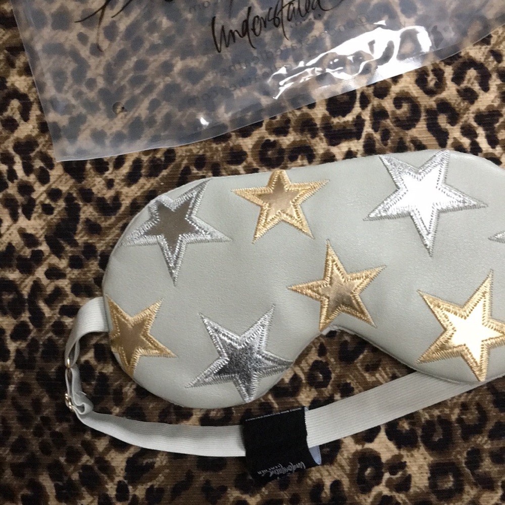 Free People leather sleep eye mask